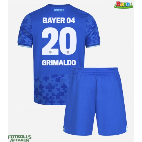 Bayer Leverkusen Alejandro Grimaldo #20 Tredjeställ Barn 2025-26 Kortärmad (+ Korta byxor)